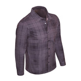 Noir Mosaic Stitchless Shirt BURGUNDY
